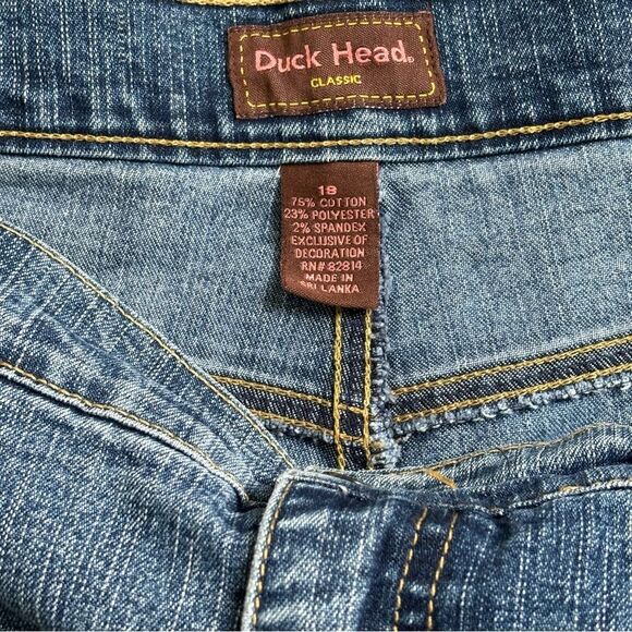 Duck Head Straight Leg Boot Cut Blue Denim Jeans Women’s Size 18 - Picture 7 of 7